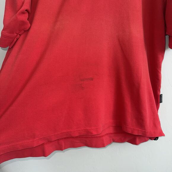 VINTAGE Porsche Polo Short Sleeve Shirt Red Embroidered Logo Mens L READ DESCRIP - Picture 4 of 11